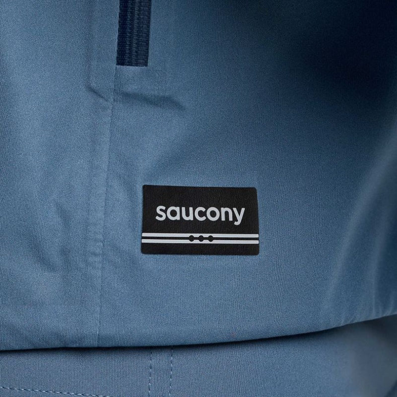 Blue Saucony Runshield Men's Jacket | ISRAEL ARXTUJ