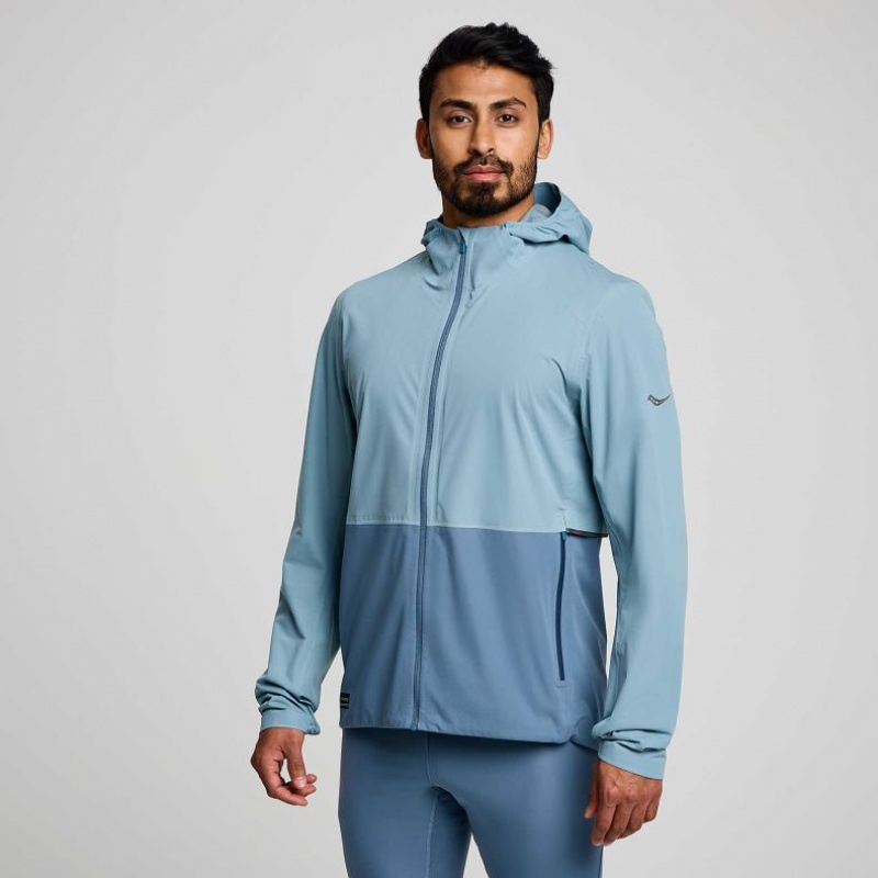 Blue Saucony Runshield Men\'s Jacket | ISRAEL ARXTUJ