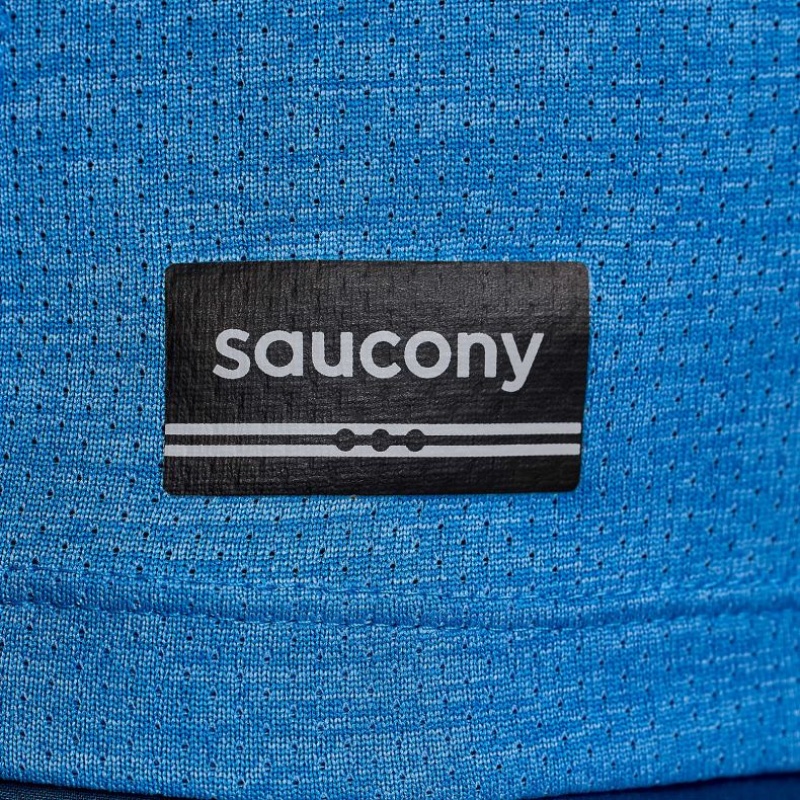 Blue Saucony Stopwatch Women's Singlet | ISRAEL RTJFAG