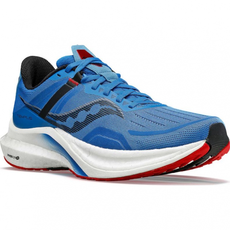 Blue Saucony Tempus Men's Running Shoes | ISRAEL GQBOLM