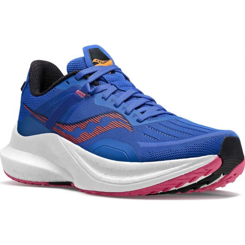 Blue Saucony Tempus Women's Running Shoes | ISRAEL FAOHZS