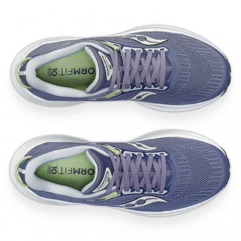 Blue Saucony Triumph 21 Women's Running Shoes | ISRAEL VCHWPX