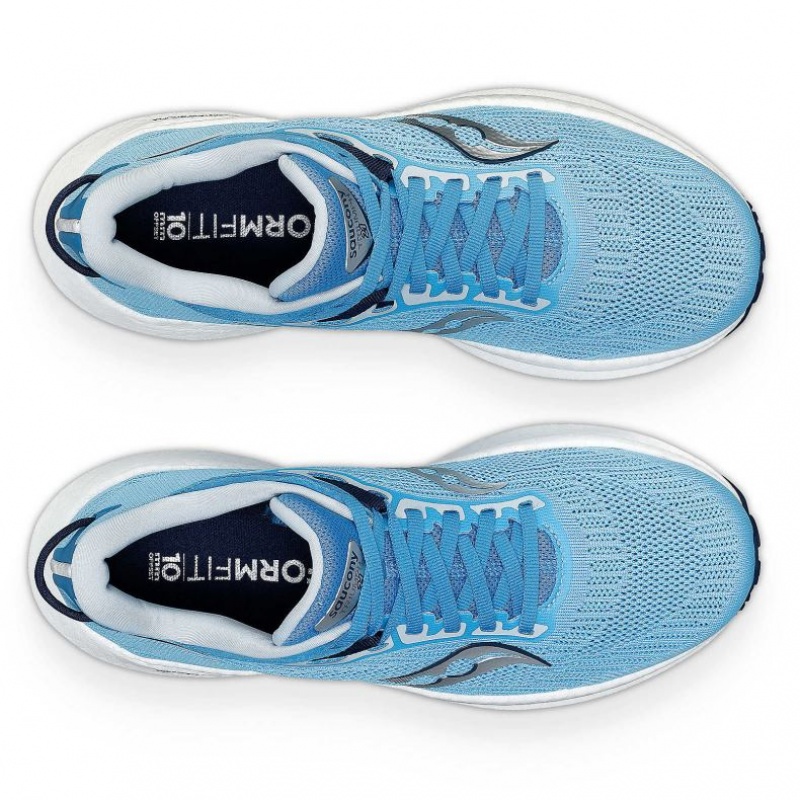 Blue Saucony Triumph 21 Women's Running Shoes | ISRAEL FGBILA