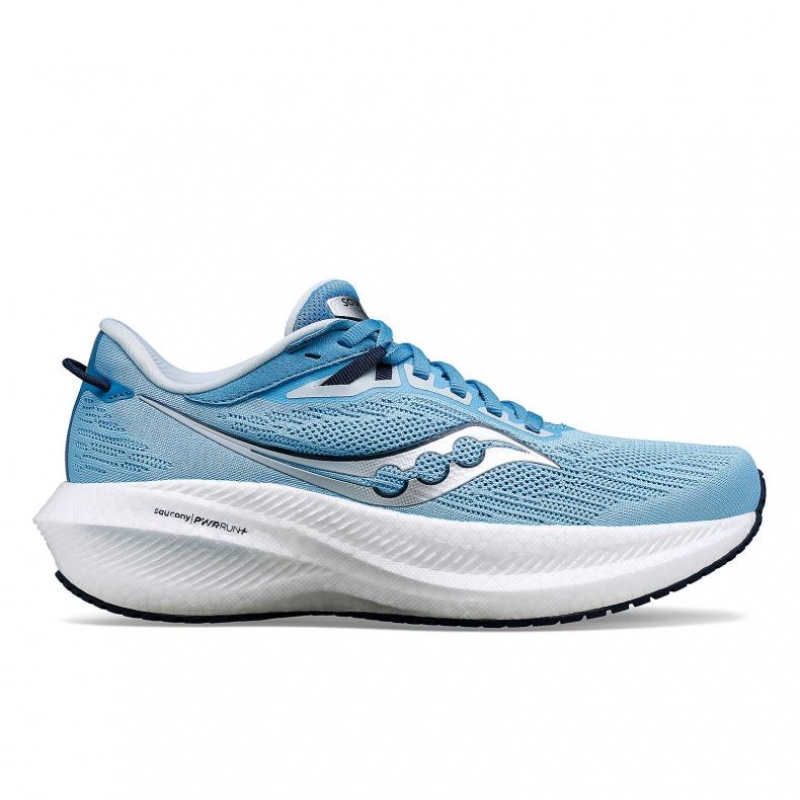 Blue Saucony Triumph 21 Women\'s Running Shoes | ISRAEL FGBILA