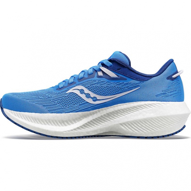 Blue Saucony Triumph 21 Women's Running Shoes | ISRAEL NJZQLT