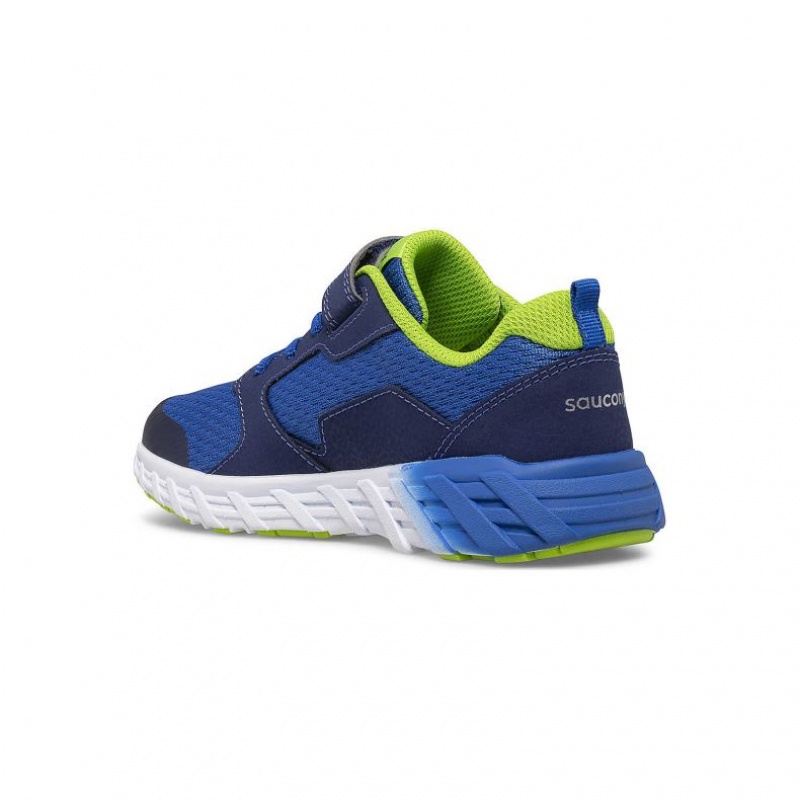 Blue Saucony Wind 2.0 A/C Big Kids' Sneakers | ISRAEL DYEFBZ