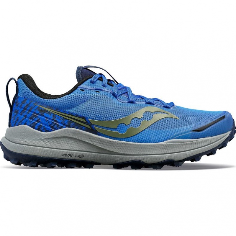 Blue Saucony Xodus Ultra 2 Men\'s Trail Running Shoes | ISRAEL XUBNPD