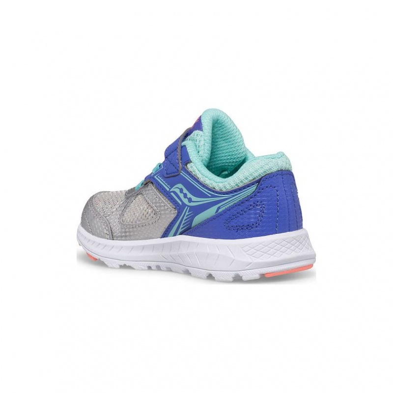 Blue / Silver Saucony Cohesion 14 A/C Jr. Little Kids' Sneakers | ISRAEL TRJXWL