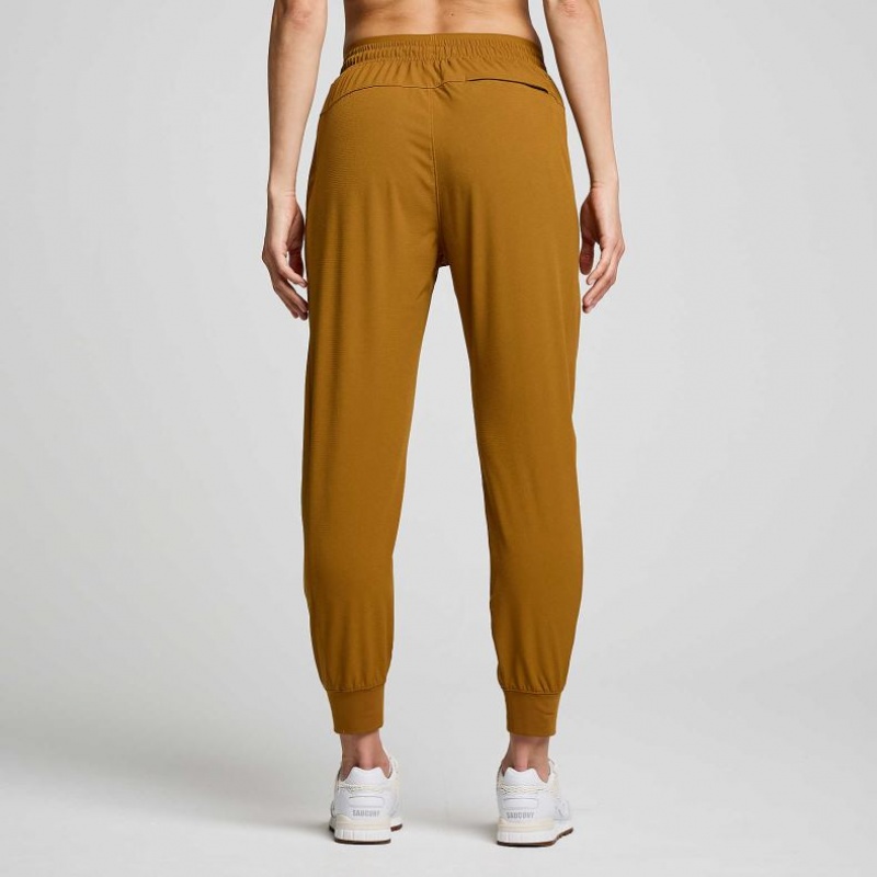 Brown Saucony Boston Woven Women's Jogger | ISRAEL ZUTKIN