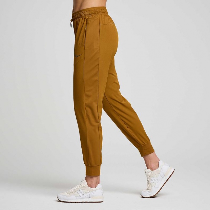 Brown Saucony Boston Woven Women's Jogger | ISRAEL ZUTKIN