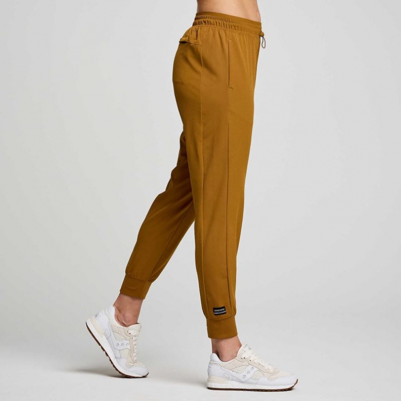 Brown Saucony Boston Woven Women's Jogger | ISRAEL ZUTKIN