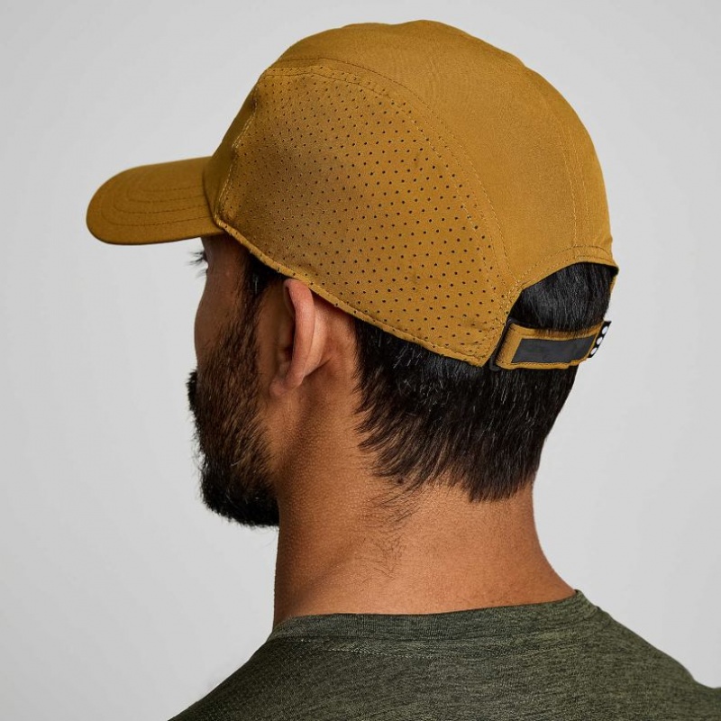 Brown Saucony Outpace Men's Hat | ISRAEL TWXIJV