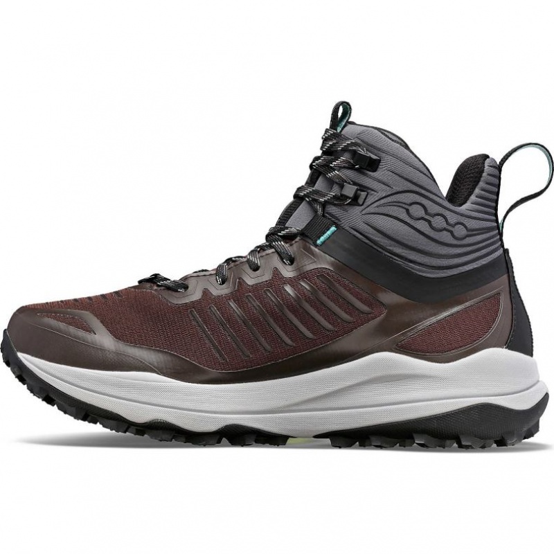 Brown Saucony Ultra Ridge GTX Men's Trail Running Shoes | ISRAEL FQEJGP