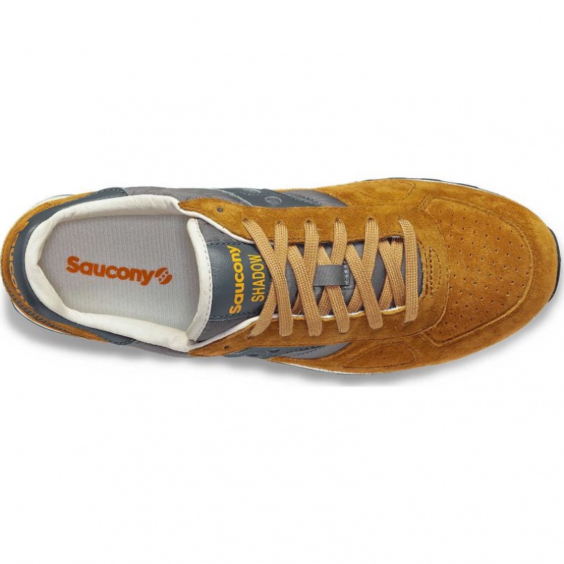 Brown / Grey Saucony Shadow Original Premium Men's Sneakers | ISRAEL XLUDOY