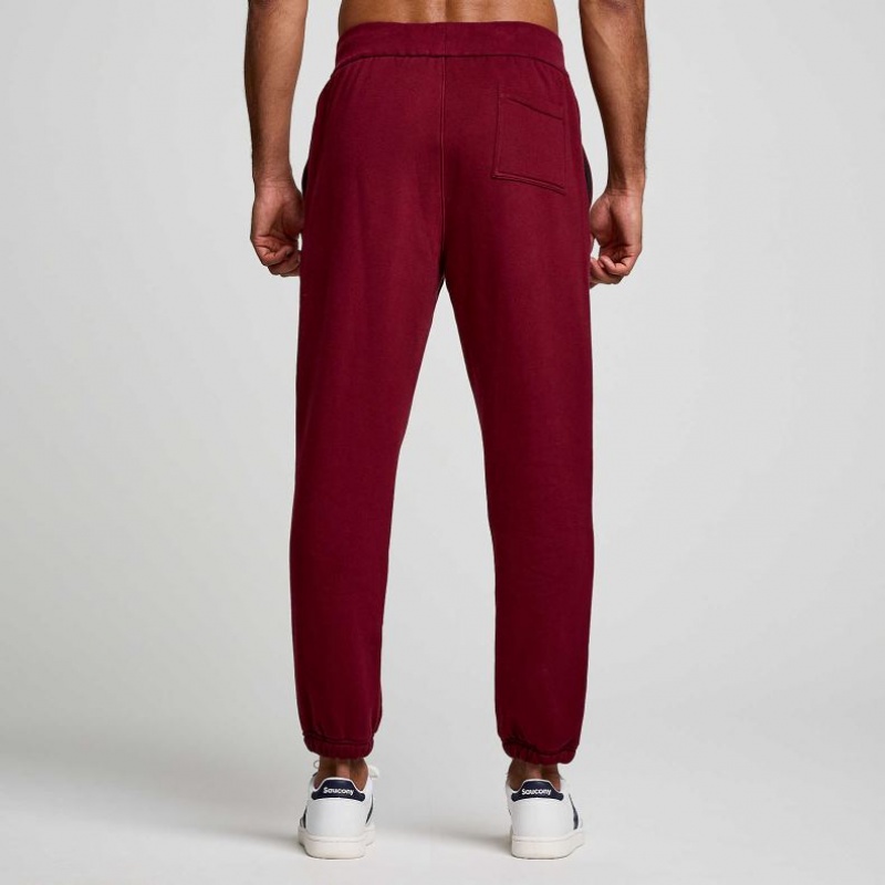 Burgundy Saucony Recovery Men's Jogger | ISRAEL SYDUOJ