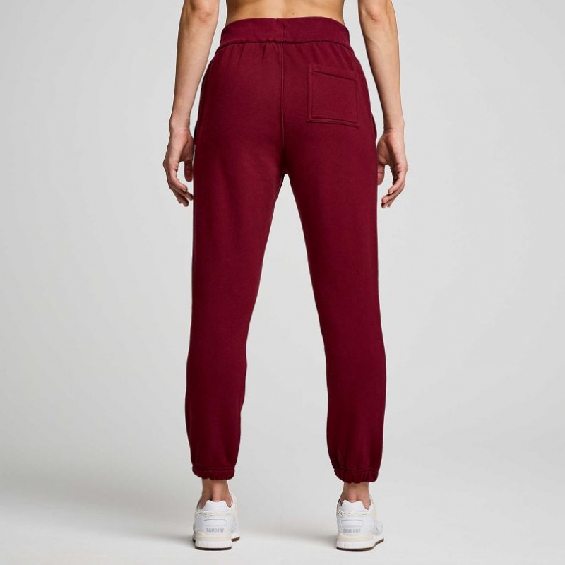 Burgundy Saucony Recovery Women's Jogger | ISRAEL TDVXZH