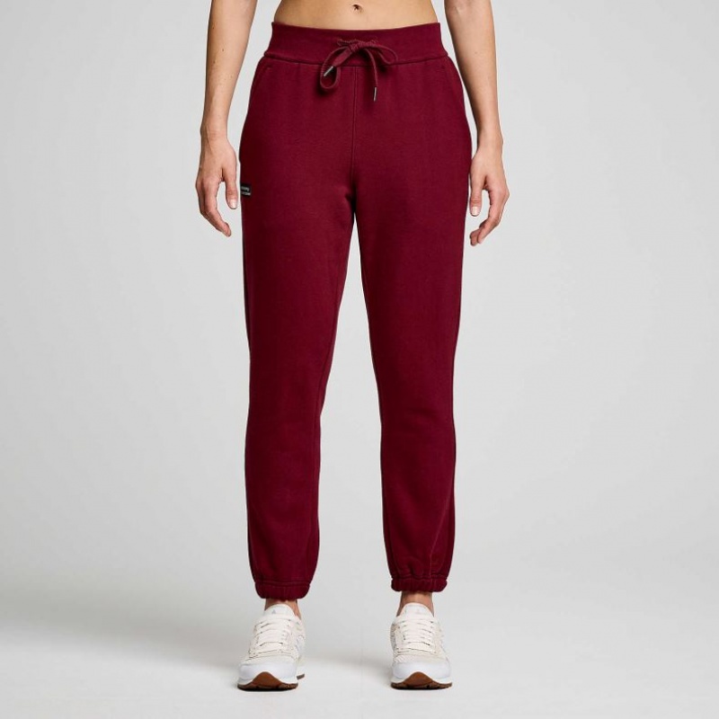 Burgundy Saucony Recovery Women\'s Jogger | ISRAEL TDVXZH