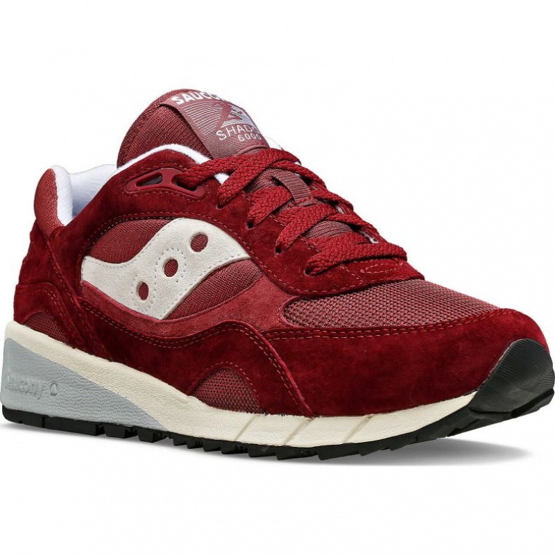 Burgundy Saucony Shadow 6000 Men's Sneakers | ISRAEL NAJUDV