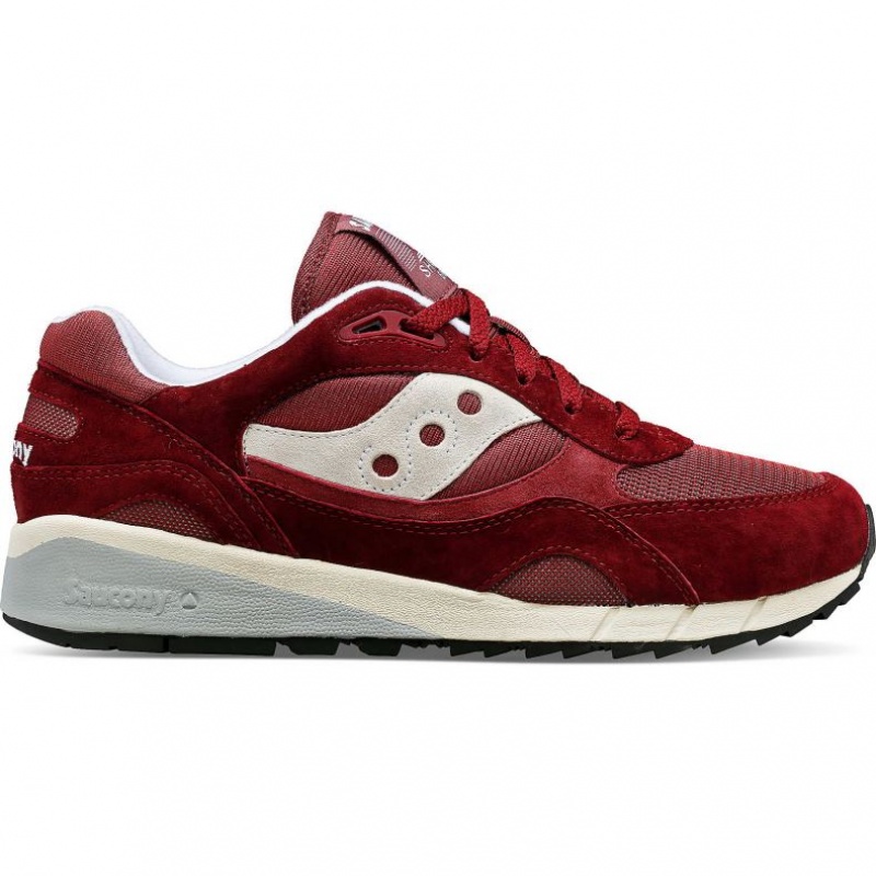 Burgundy Saucony Shadow 6000 Men\'s Sneakers | ISRAEL NAJUDV