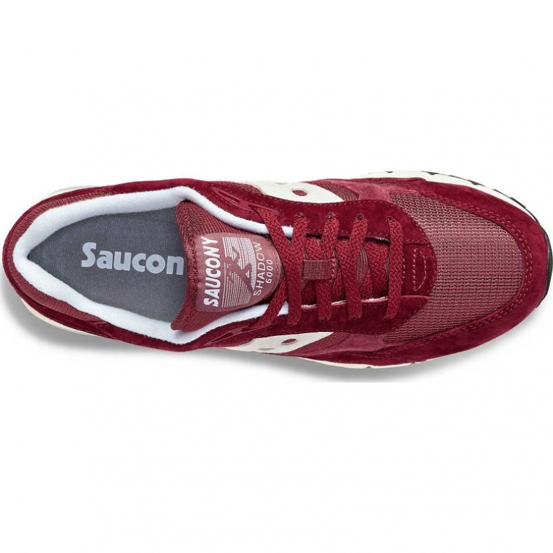 Burgundy Saucony Shadow 6000 Women's Sneakers | ISRAEL GSDXJO