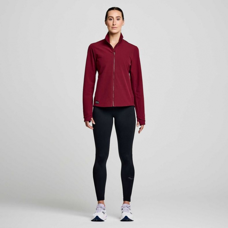 Burgundy Saucony Triumph Women's Jacket | ISRAEL KRVTBE