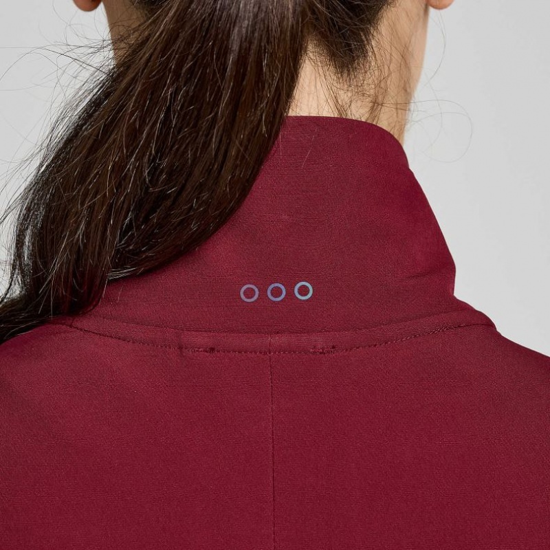 Burgundy Saucony Triumph Women's Jacket | ISRAEL KRVTBE