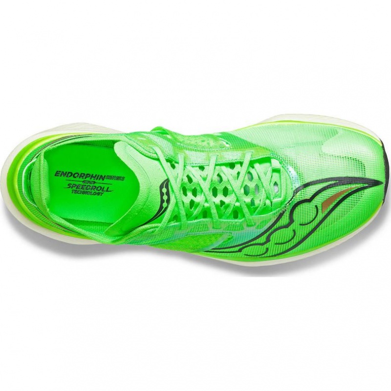 Green Saucony Endorphin Elite Men's Running Shoes | ISRAEL UMPTLK