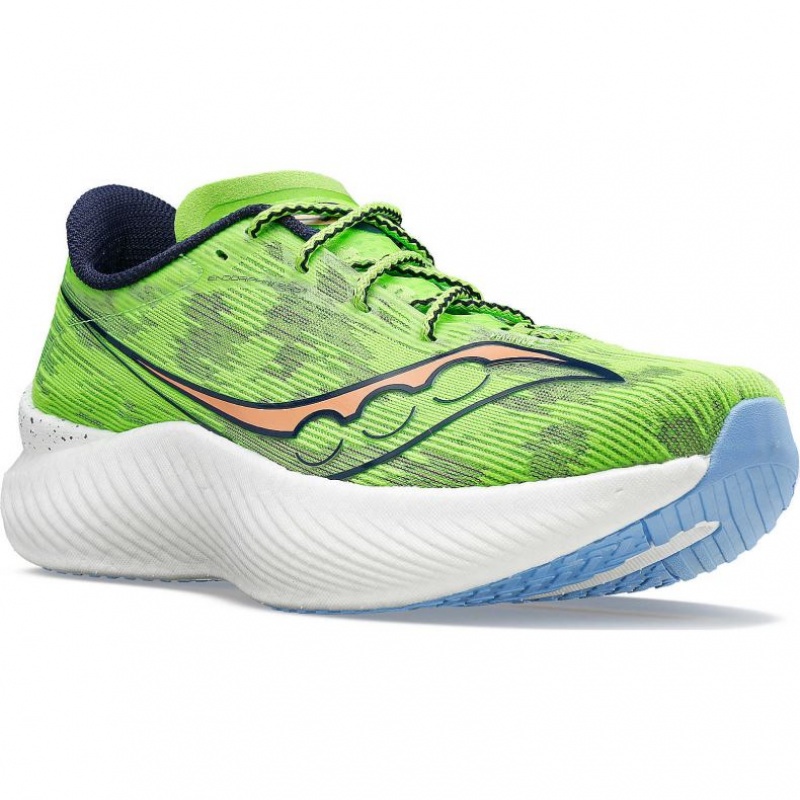 Green Saucony Endorphin Pro 3 Women's Running Shoes | ISRAEL KRSBYX