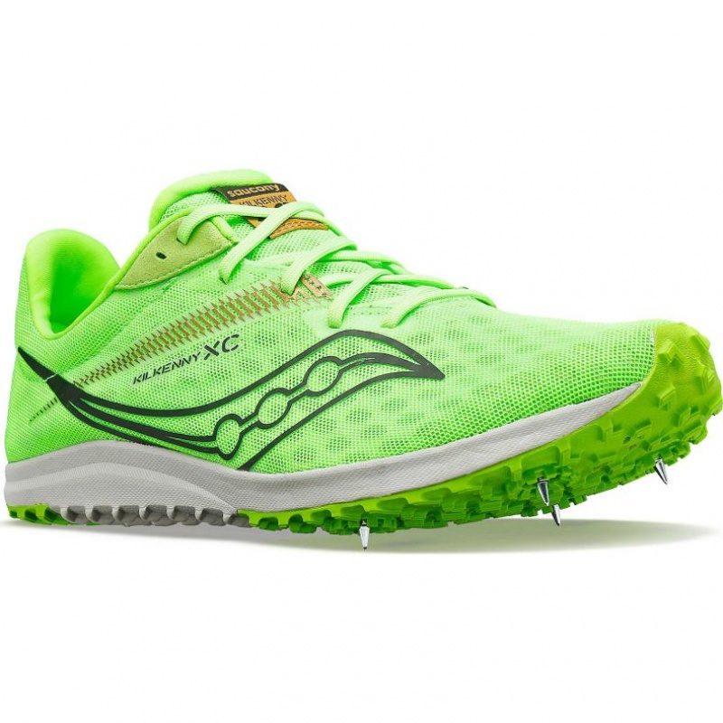 Green Saucony Kilkenny XC9 Men's Spikes | ISRAEL LIJVOC