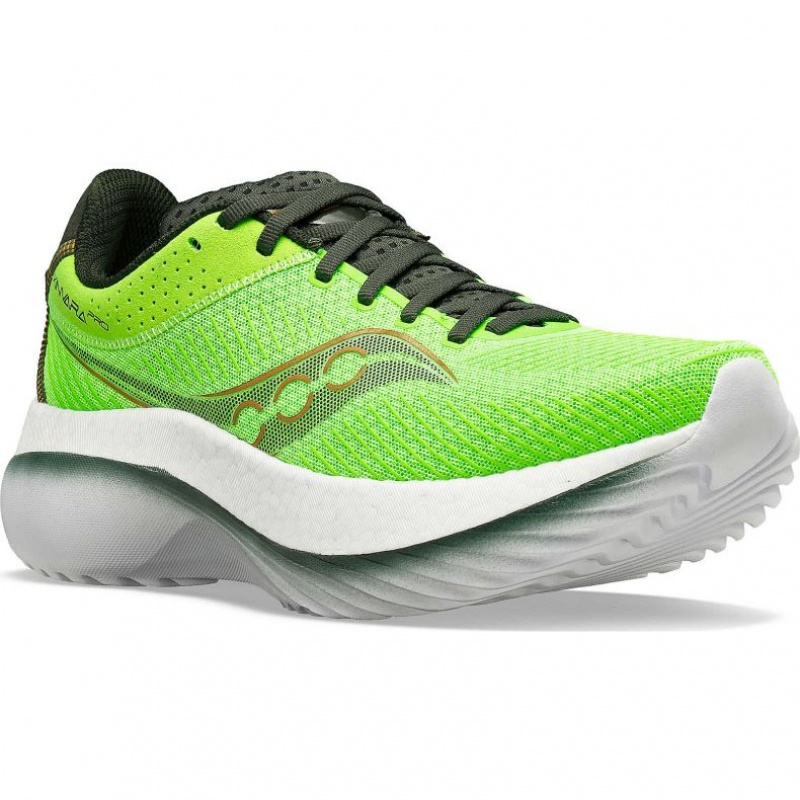 Green Saucony Kinvara Pro Men's Running Shoes | ISRAEL LNCASU