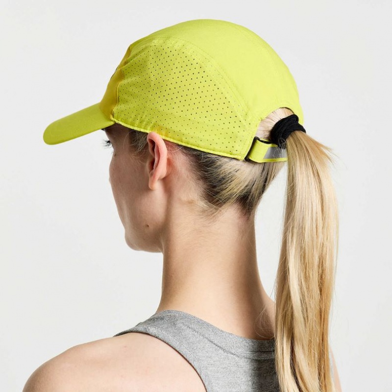 Green Saucony Outpace Women's Hat | ISRAEL DMIKZT