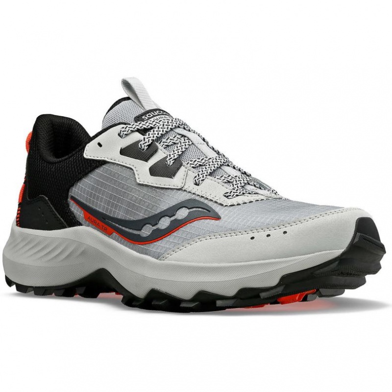 Grey Saucony Aura TR Men's Trail Running Shoes | ISRAEL TOWHKR