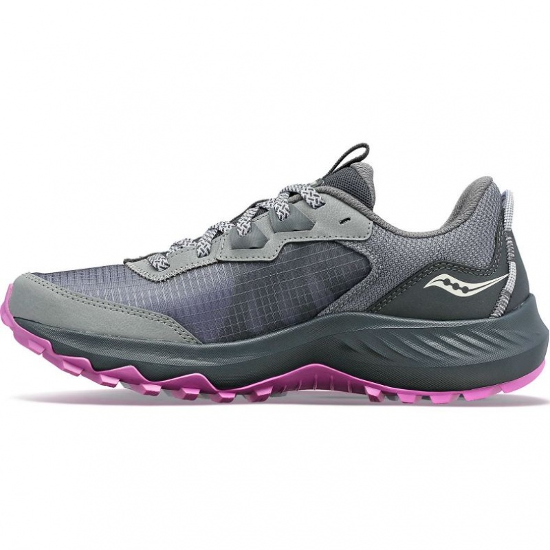 Grey Saucony Aura TR Women's Trail Running Shoes | ISRAEL DBNOMR