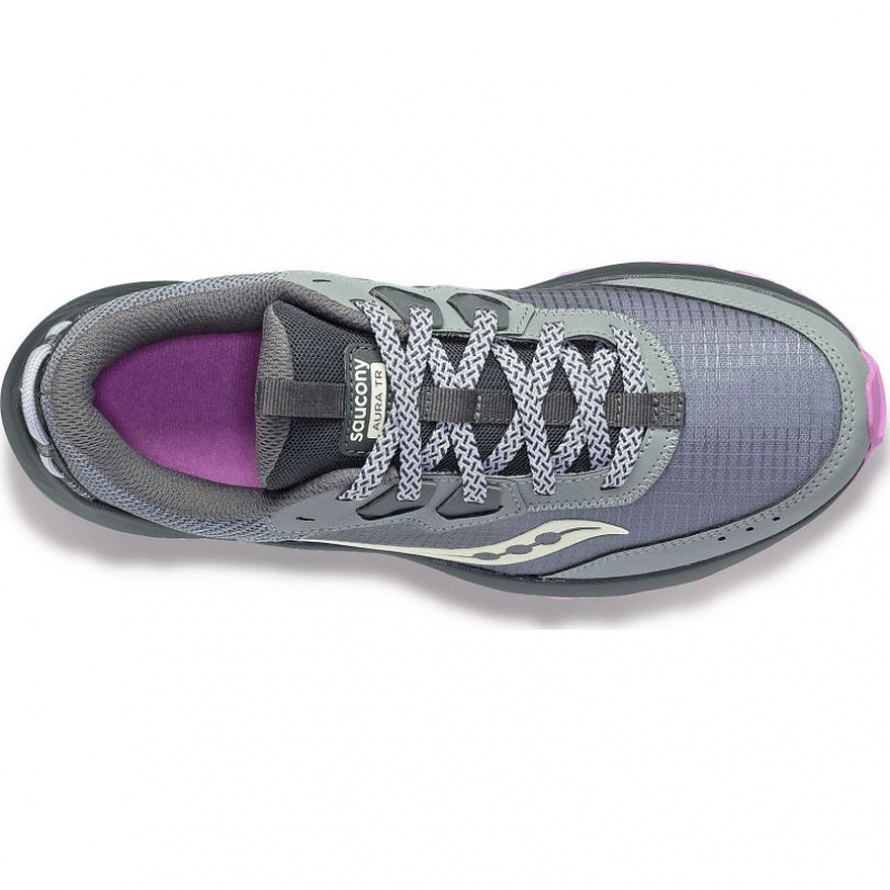 Grey Saucony Aura TR Women's Trail Running Shoes | ISRAEL DBNOMR