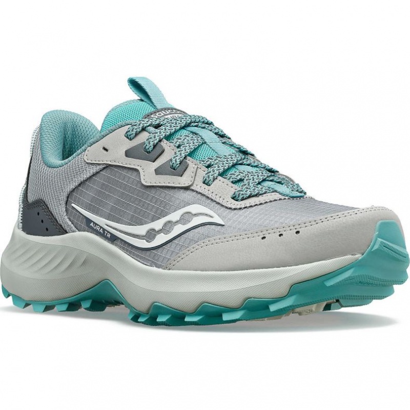 Grey Saucony Aura TR Women's Trail Running Shoes | ISRAEL XBAMOU