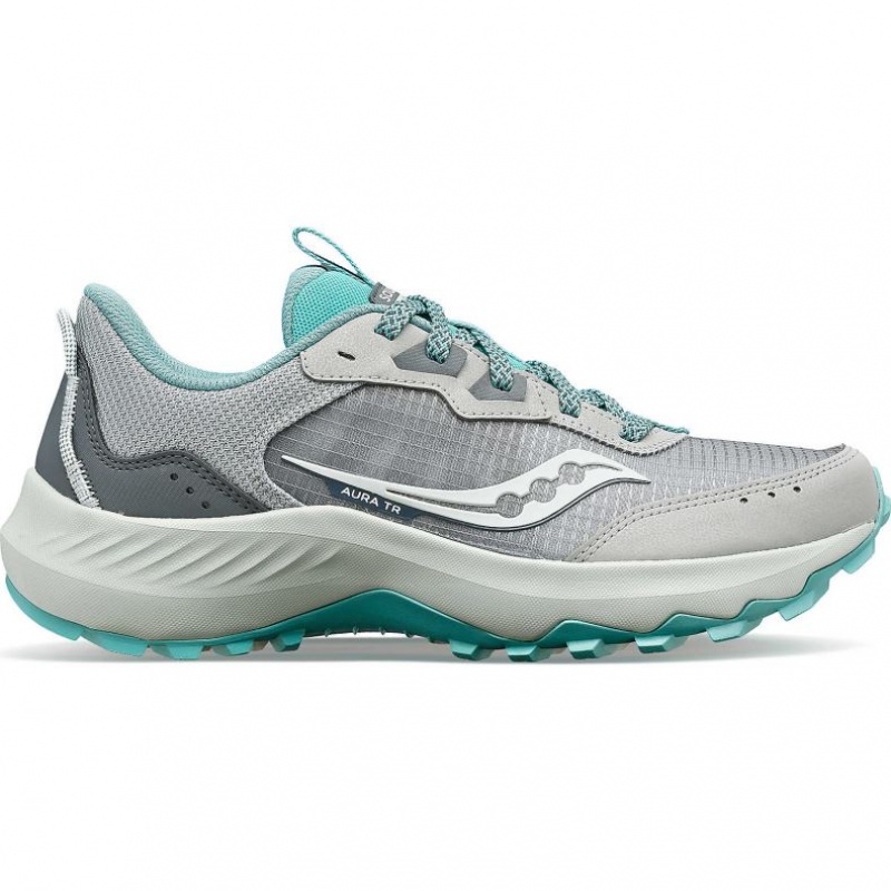 Grey Saucony Aura TR Women\'s Trail Running Shoes | ISRAEL XBAMOU