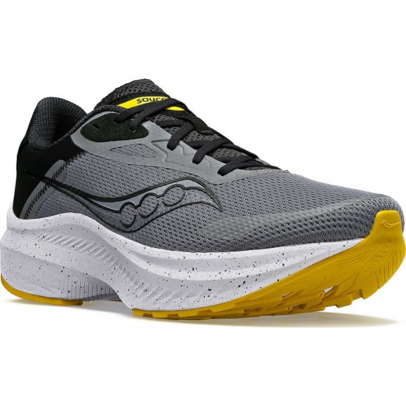 Grey Saucony Axon 3 Men's Running Shoes | ISRAEL CJSBTY