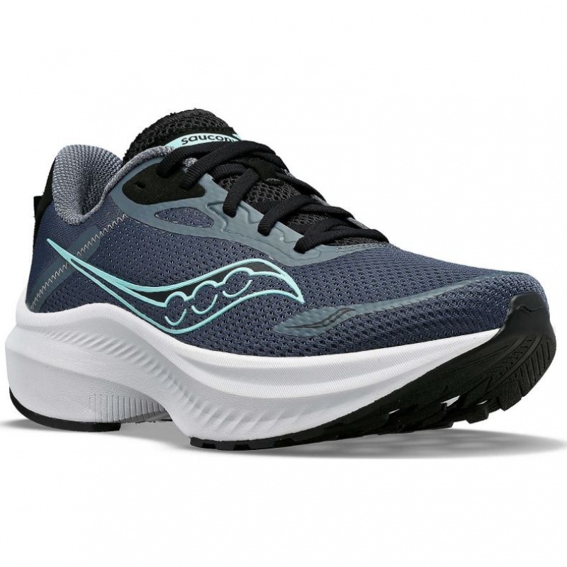 Grey Saucony Axon 3 Women's Running Shoes | ISRAEL CKLBPN