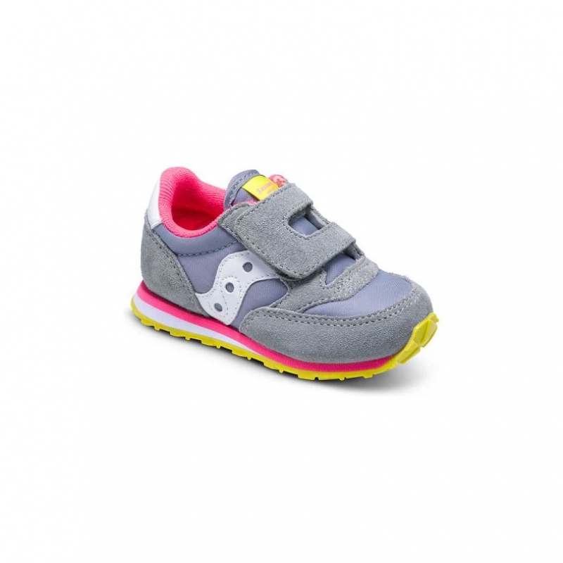 Grey Saucony Baby Jazz Hook & Loop Little Kids' Sneakers | ISRAEL WVPHIQ