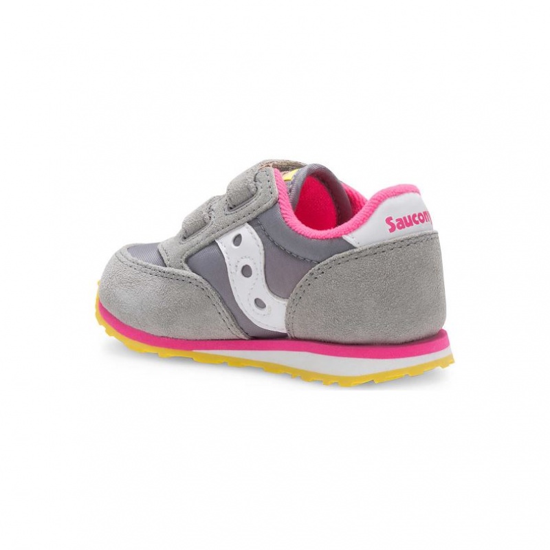 Grey Saucony Baby Jazz Hook & Loop Little Kids' Sneakers | ISRAEL WVPHIQ