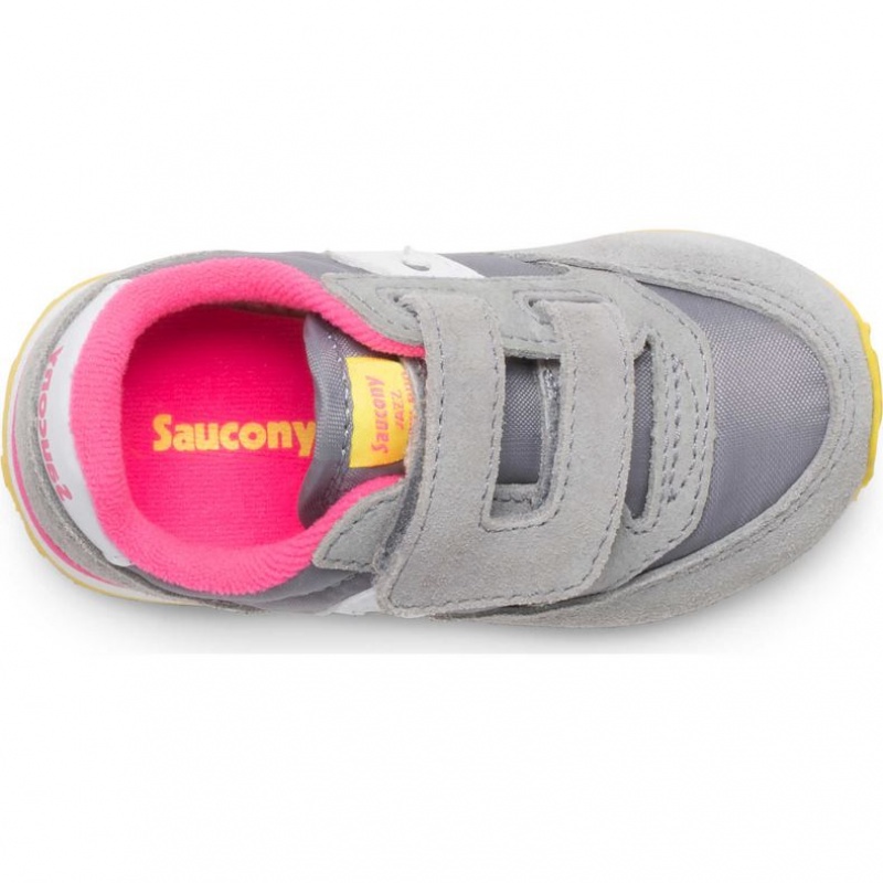 Grey Saucony Baby Jazz Hook & Loop Little Kids' Sneakers | ISRAEL WVPHIQ