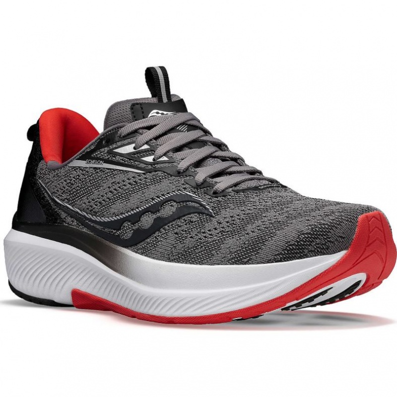 Grey Saucony Echelon 9 Men's Running Shoes | ISRAEL OTFBQH