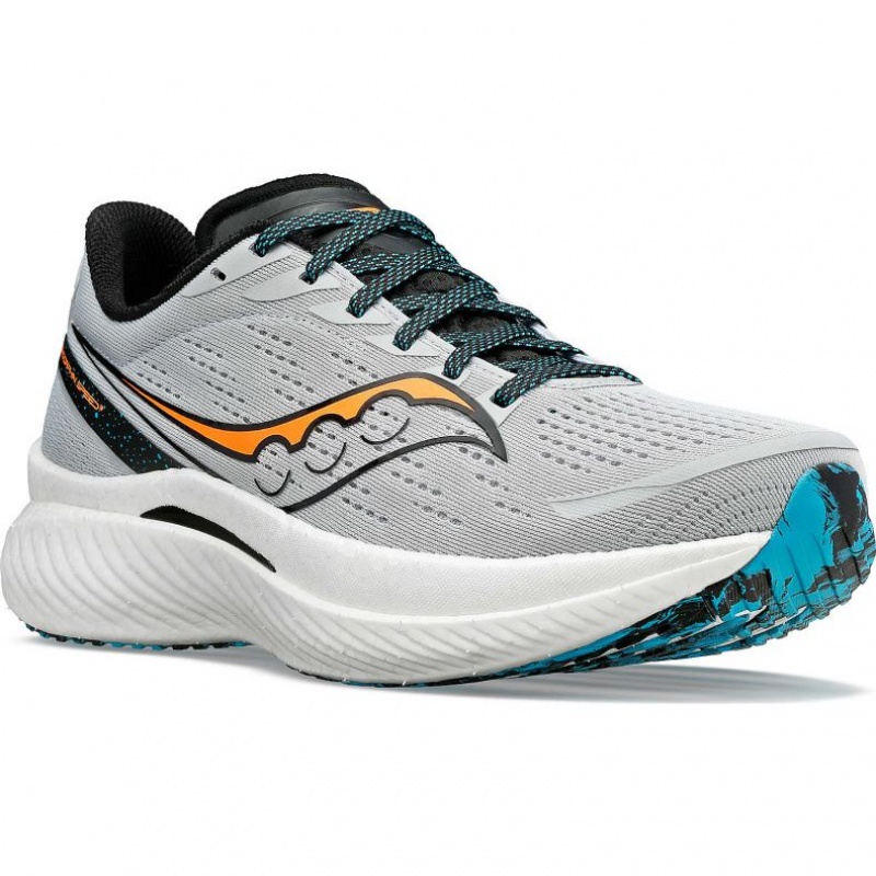 Grey Saucony Endorphin Speed 3 Men's Running Shoes | ISRAEL UOJZTA