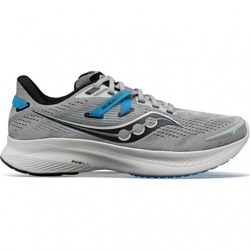 Grey Saucony Guide 16 Men\'s Running Shoes | ISRAEL BAQJSU