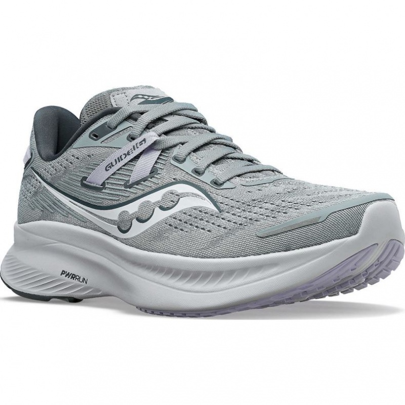 Grey Saucony Guide 16 Women's Running Shoes | ISRAEL VJFSGP