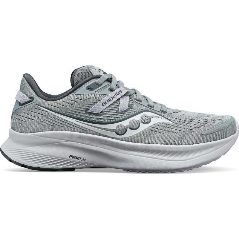 Grey Saucony Guide 16 Women\'s Running Shoes | ISRAEL VJFSGP