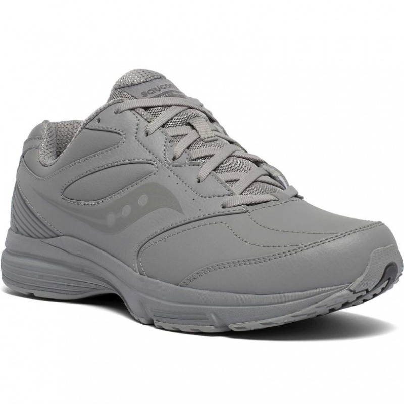 Grey Saucony Integrity Walker 3 Men's Walking Shoes | ISRAEL BRKQMA