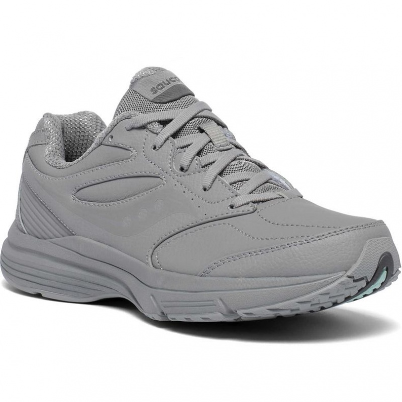 Grey Saucony Integrity Walker 3 Women's Wide Running Shoes | ISRAEL GRICPV