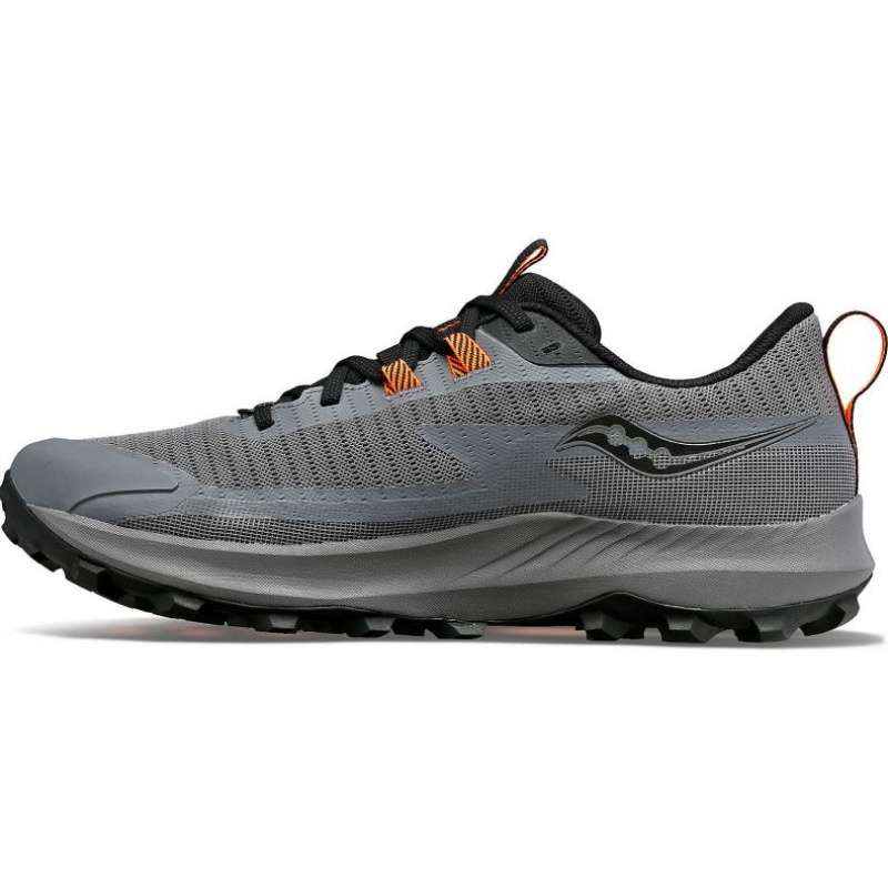 Grey Saucony Peregrine 13 GTX Men's Trail Running Shoes | ISRAEL UEGRCB