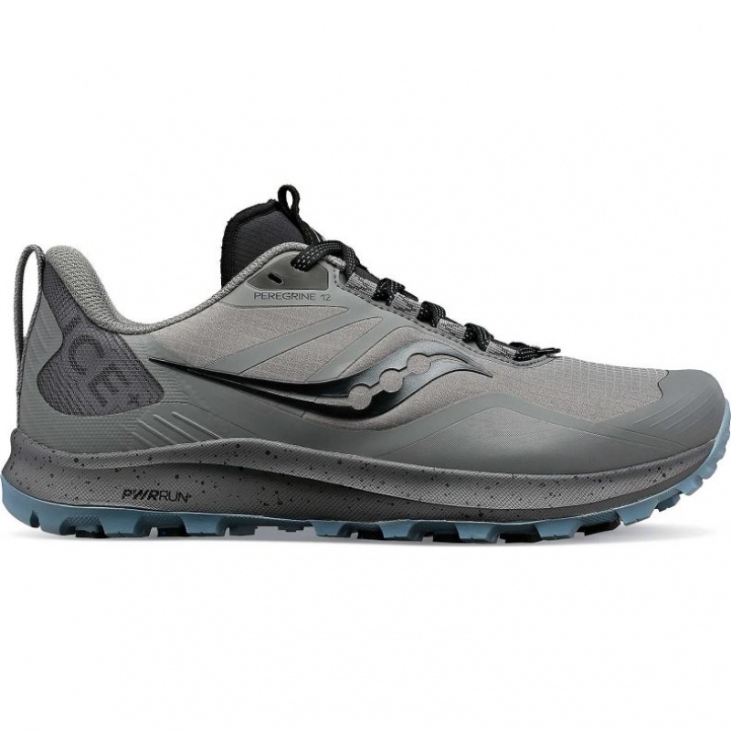 Grey Saucony Peregrine ICE+ 3 Women\'s Trail Running Shoes | ISRAEL BUQZVC